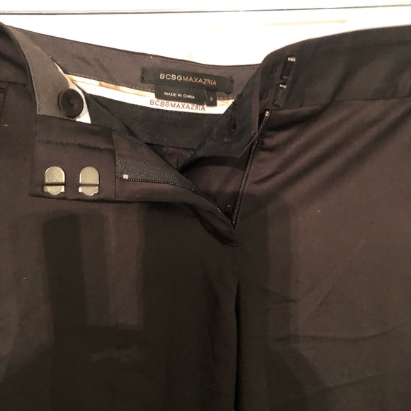 BCBG black straight leg trouser slacks size 2 - Picture 11 of 16